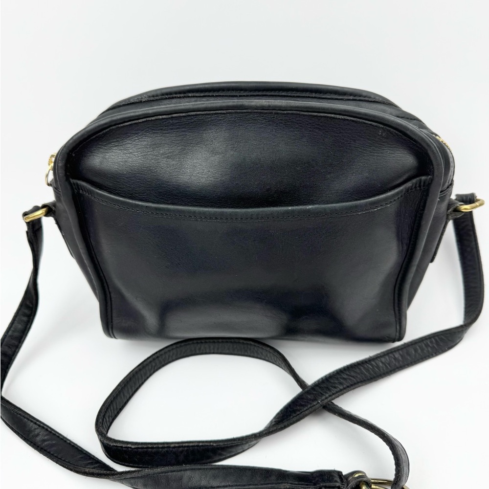 Vintage Coach Metropolis Black Leather Crossbody Handbag #9087